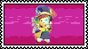 An animated stamp of the 'Peace and Tranquility' scene from the game A Hat in Time.